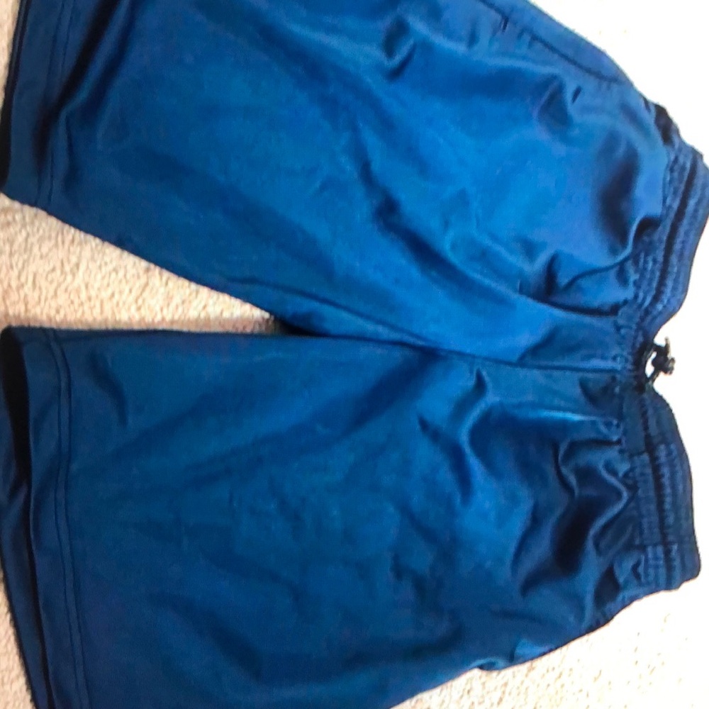 Boys Blue Gym shorts size L